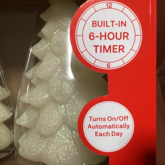 Merry Brite Glitter Tree LED Candle Set New - Picture 5 of 14